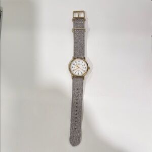 Timex Watch with Gold Accents